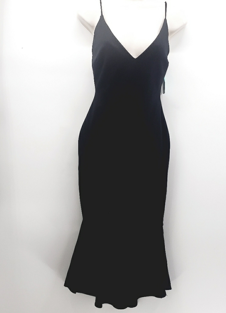 NWT black midi dress